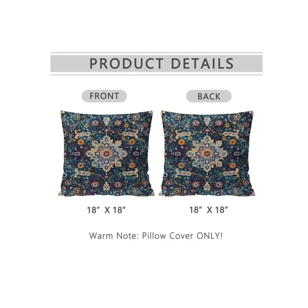 Throw Pillow Covers Pack of 2 Double-Sided 18x18